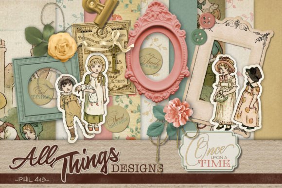 Download Once Upon a Time Digital Scrapbook Kit - Digital scrapbook Collection