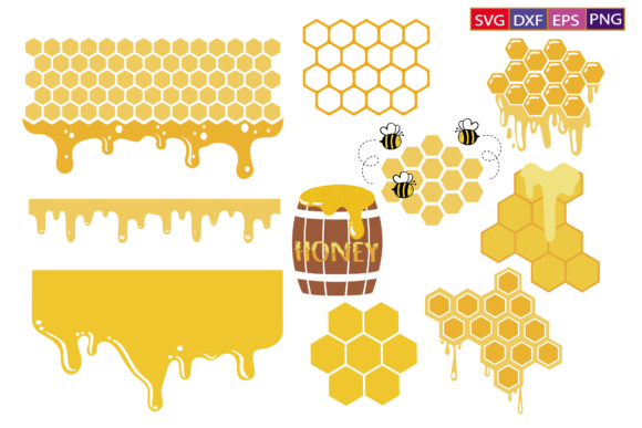 Download Honeycomb Svg ,Honey Drip Svg ,Honey Svg - Honeycomb Collection
