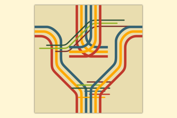 Download Retro Rainbow Stripes Soft Pattern - Rainbow stripes Collection