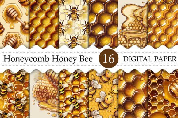 Download Honeycomb Honey Bee Background Seamless - Honeycomb Collection