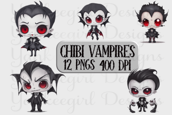 Download Halloween Chibi Vampires - Vampires Collection