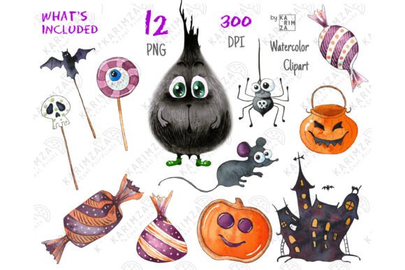 Download Cute Halloween MONSTER Clipart PNG - Halloween Collection