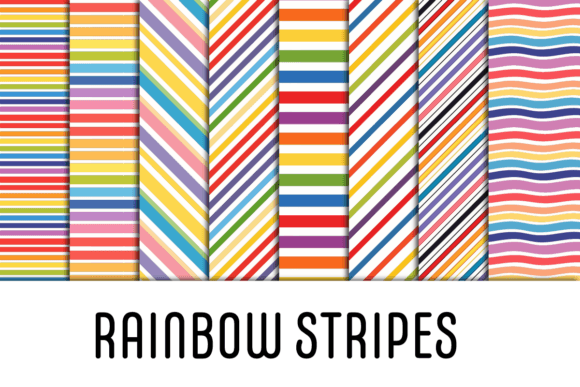 Download Rainbow Stripes Seamless Pattern - Rainbow stripes Collection
